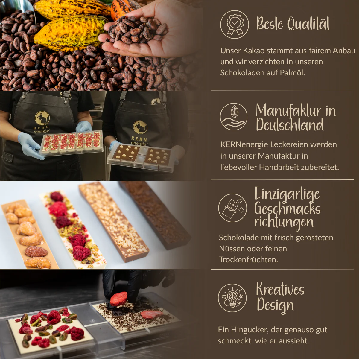 Schokoladentafel – Zartbitterschokolade mit Mandeln - Image 4